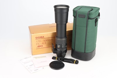 Lot 208 - A Sigma 170-500mm f/5-6.3 D APO Lens