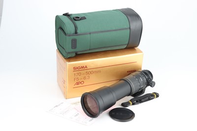 Lot 208 - A Sigma 170-500mm f/5-6.3 D APO Lens