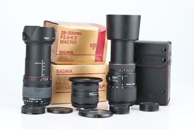 Lot 328 - A Selection of Sigma Photographic Lenses