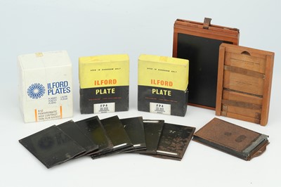 Lot 415 - A Selection of Photographic Plates & Holders