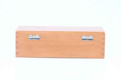 Lot 365 - A Small Wooden Display Box Marked 'Rollei'
