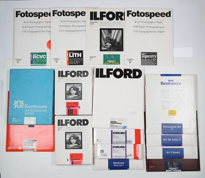 Lot 425 - A Large Selection of Photographic Darkroom Papers