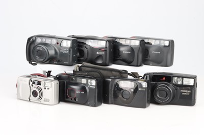 Lot 133 - A Selection of Eight 35mm Compact Cameras