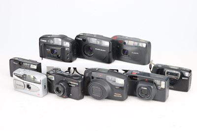 Lot 135 - A Selection of Nine 35mm Compact Cameras