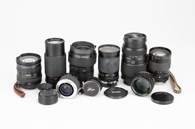 Lot 336 - A Mixed Selection of Camera Lenses