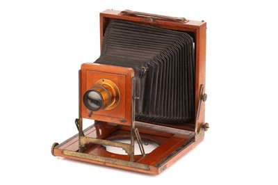 Lot 1276 - A J. Lancaster Kamret Whole Plate Mahogany Field Camera