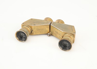 Lot 459 - Two Pairs of Compact Gold Binoculars