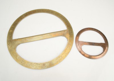 Lot 713 - Two Circular Protractors