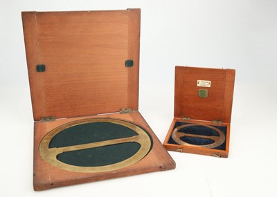 Lot 713 - Two Circular Protractors