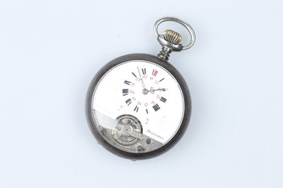 Lot 635 - Hebdomas Patent Open Faced Pocket Watch