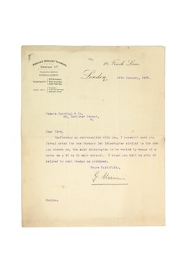 Lot 690 - A Letter From Marconi