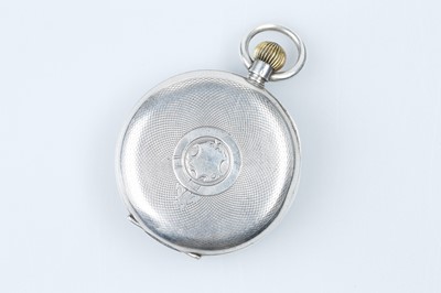 Lot 641 - An Omega Open Faced Silver Pocket Watch