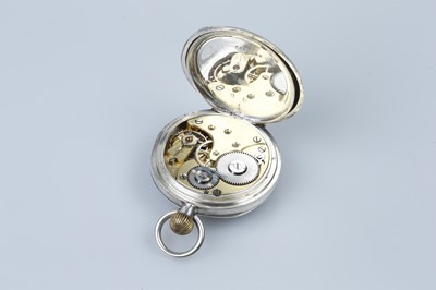 Lot 641 - An Omega Open Faced Silver Pocket Watch
