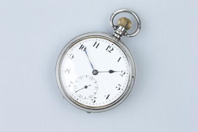 Lot 644 - A George V Silver Cased Open Faced Fob Watch