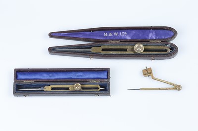 Lot 719 - Two Cased Pairs of Proportional Dividers