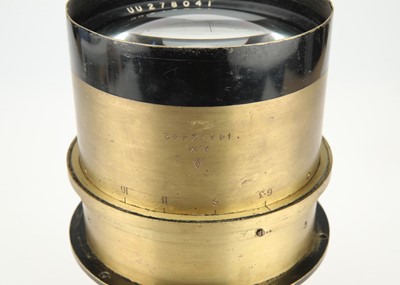 Lot 338 - A Huge Wray f/6.3 36" Brass Lens