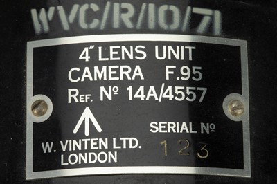 Lot 153 - A Vinten F.95 Aerial Camera