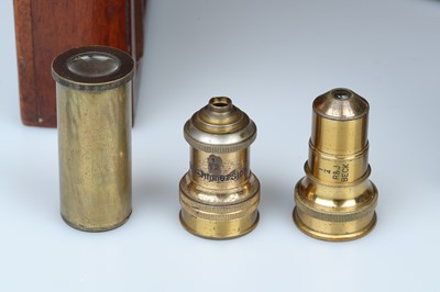 Lot 663 - A Brass & Black Lacquered Compound Microscope By Beck, London