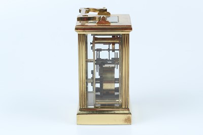 Lot 627 - A Late 20th Century Lacquered Brass Carriage Clock