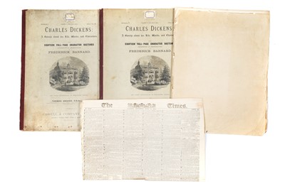 Lot 811 - Copy of The Times From 1830 and Charles Dickens