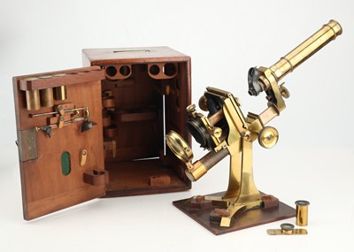 Lot 655 - A Large No.2 Model Microscope By A. Ross