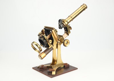 Lot 655 - A Large No.2 Model Microscope By A. Ross