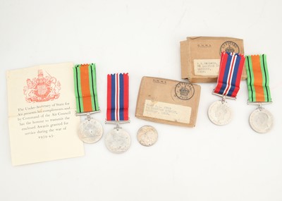 Lot 497 - Two Pairs of WWII Medals