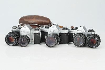 Lot 120 - A Selection of Pentax 35mm SLR Cameras & Lenses