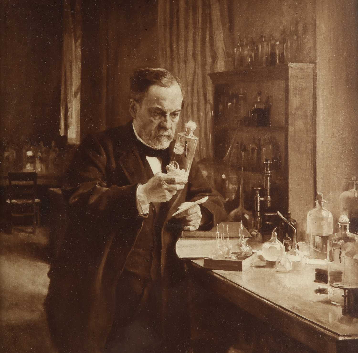 Lot 704 - Pasteur, Louis, Portrait by Albert Edelfelt,