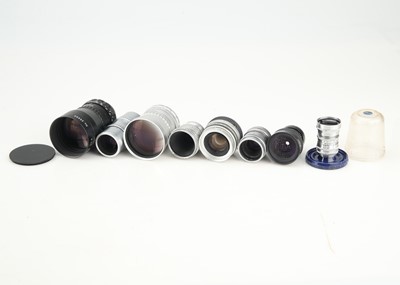 Lot 343 - A Selection of C-Mount Cine Lenses