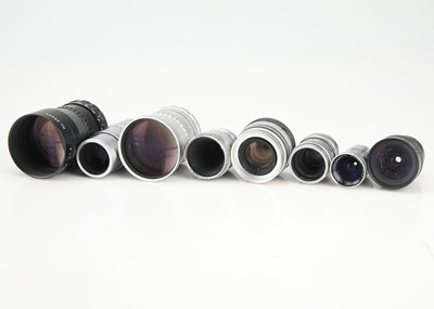 Lot 343 - A Selection of C-Mount Cine Lenses