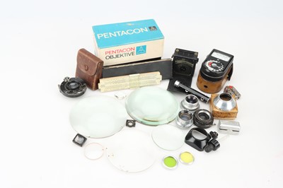 Lot 401 - A Mixed Selection of Camera Parts, Accessories, & Ephemera