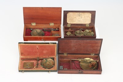 Lot 692 - Pharmacy Antiques - Four Sets of Apothecary's Scales