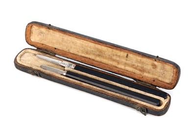 Lot 65 - A Cased Pair of Bleeding Knives