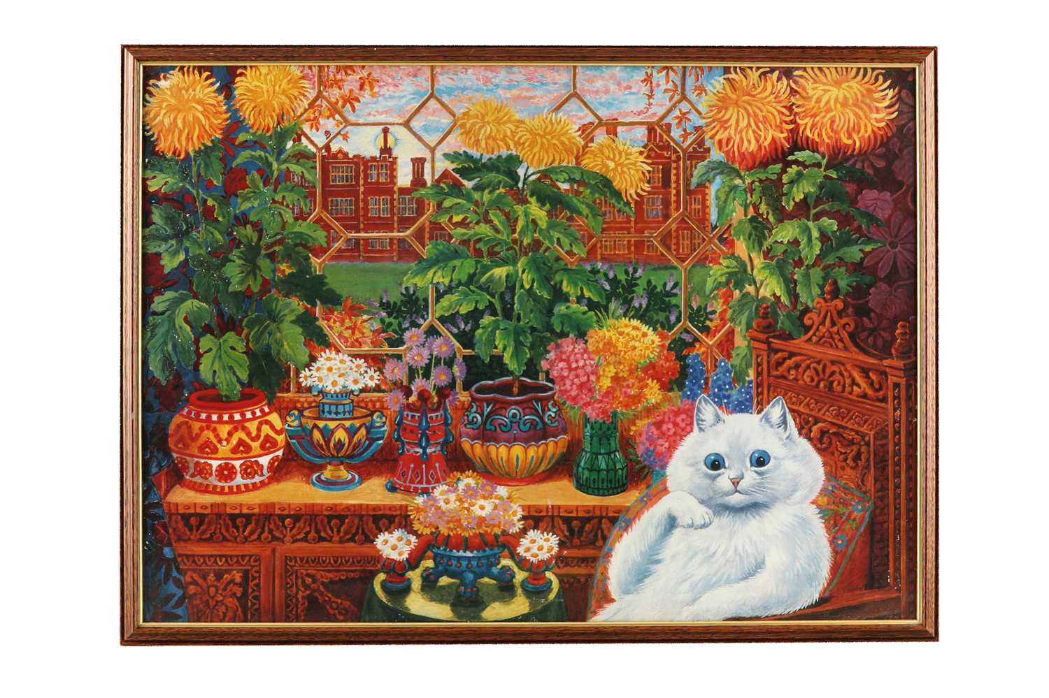 Lot 478 - Louis Wain Print - Master of Cat College