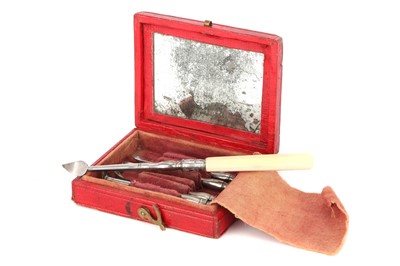 Lot 69 - A Set of Georgian Dental Scalers with Mirror