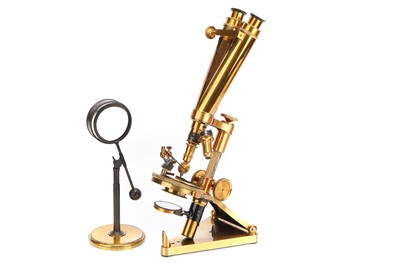 Lot 7 - A R & J Beck Binocular 'Popular Microscope'