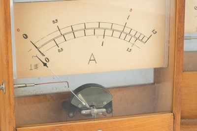 Lot 696 - Three Russian wooden cased electric gauges