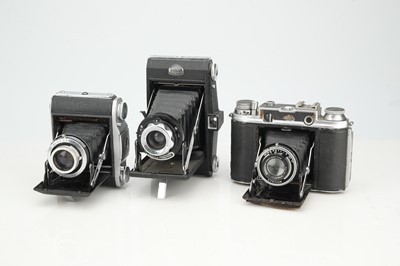 Lot 366 - A Selection of Three Ensign Folding Cameras