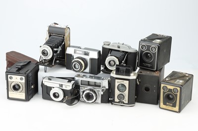 Lot 368 - A Selection of Folding & Box Type Cameras