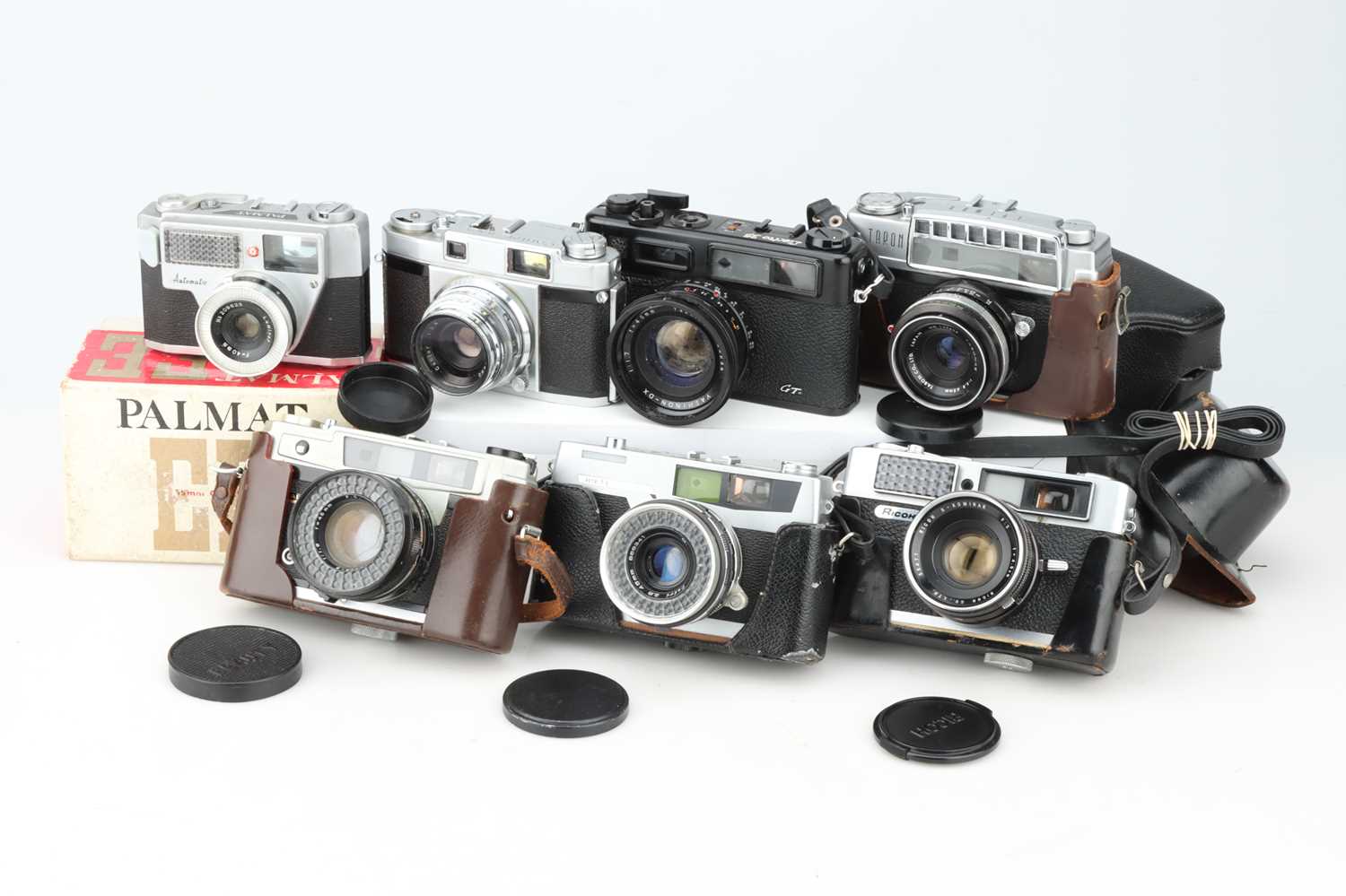 Lot 437 - A Mixed Selection of Rangefinder Style Cameras