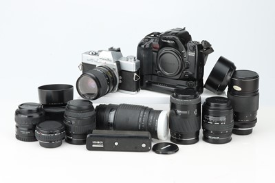 Lot 438 - A Selection of Minolta 35mm Cameras & Mixed Lenses