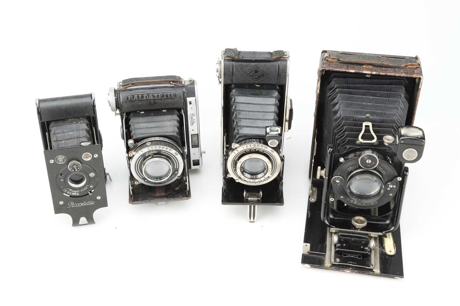 Lot 369 - Four German Folding Cameras,