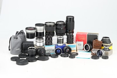 Lot 580 - A Mixed Selection of Camera Lenses & Accessories