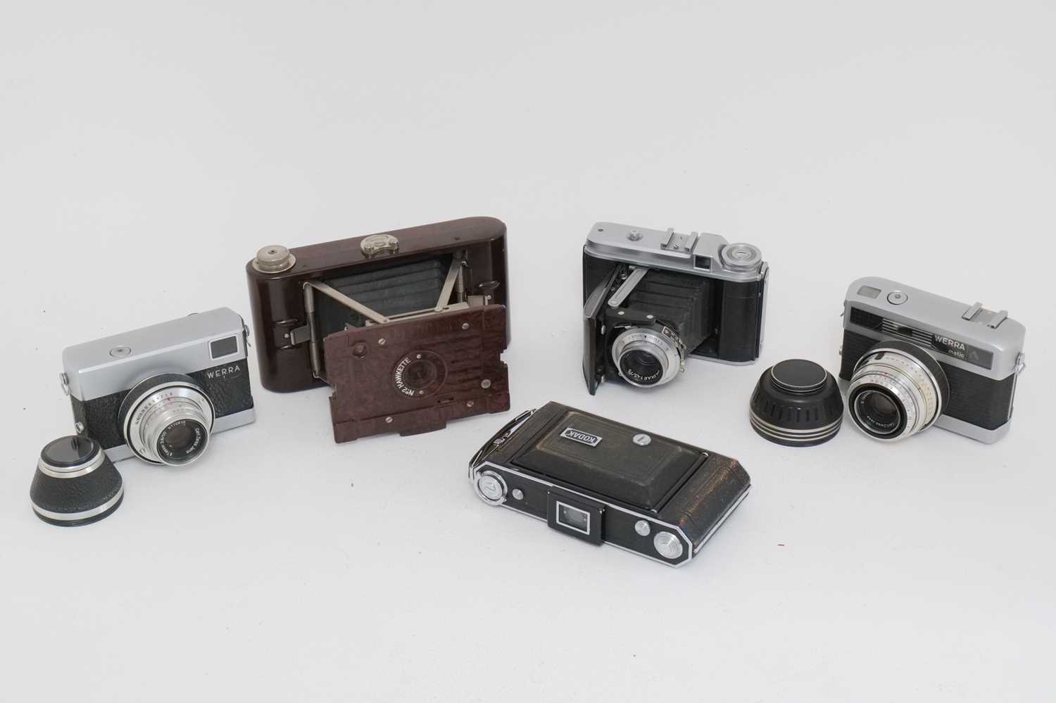 Lot 379 - A Small Selection of Various Cameras,