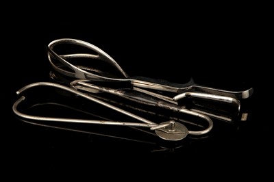 Lot 86 - Keilland Obstetric Forceps, Obstetric Calipers, Hook and Crotchet