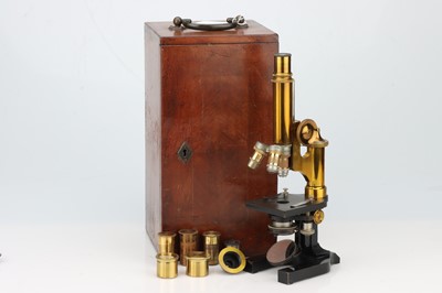 Lot 322 - An Antique Leitz Compound Microscope