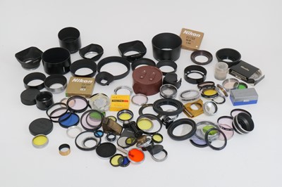 Lot 486 - A Selection of Various Camera Lens Hoods & Caps