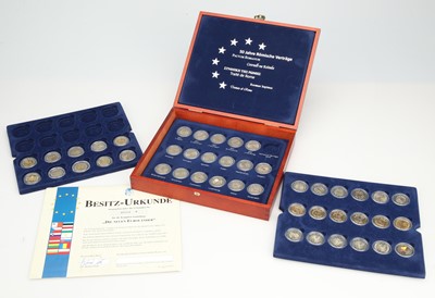 Lot 43 - A collection of 45 collectors' €2 coins