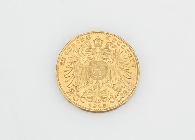 Lot 48 - Austria 1915 20 Corona gold coin
